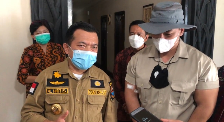 Al Haris Gubernur Jambi Meninjau Langsung Hotel Bob Bee Builder yang akan Dipakai untuk Isoman