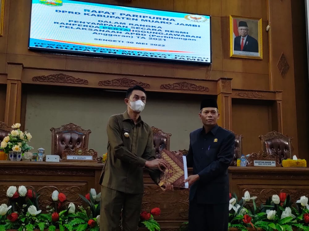 Pj Bupati Muarojambi Sampaikan Ranperda Pertanggungjawaban Pelaksanaan APBD