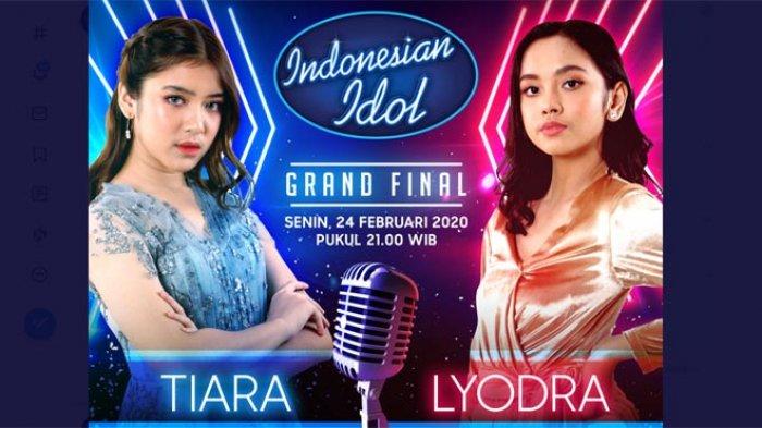 Jadwal Final Indonesian Idol 2020,Senin (2/3/2020) Pukul 21.00 WIB di RCTI, Dukung Lyodra dan Tiara