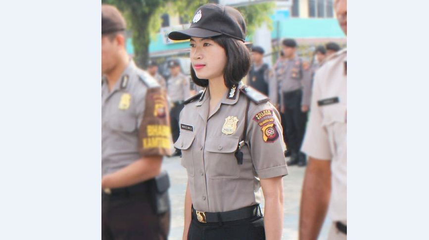 Polwan Cantik yang Kepalanya Dipukul Batu Bata Bernama Bripda Marselina Oktavianti, Ini Sosoknya