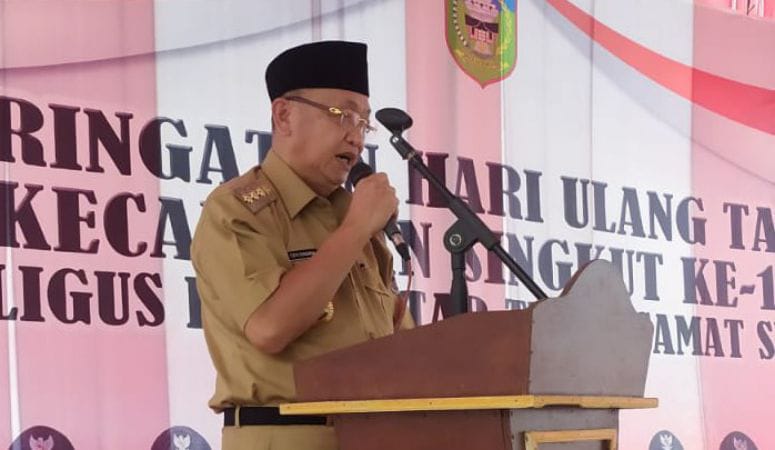 Bupati Sarolangun Cek Endra Puji Kemajuan Kecamatan Singkut, 'Pembangunannya Luar Biasa'