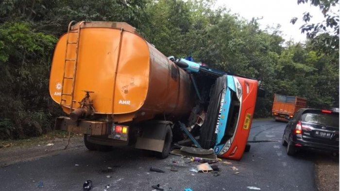 Kronologi Tabrakan Bus Hancur dan Tertembus Truk di Lampung, 8 Tewas, 9 Fakta-fakta Lengkapnya