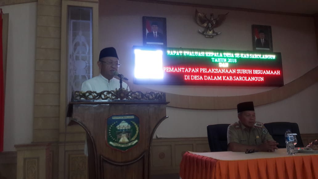 Serapan Anggaran Desa di Sarolangun di Atas 95 persen, Cek Endra Minta Kades Terus Berinovasi