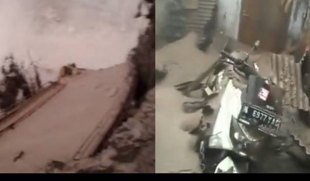 Update Gunung Semeru Meletus: 3 Warga Lumajang Hilang, Jembatan Hancur Diterjang Banjir Lahar