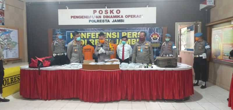 Oknum Napi Ditetapkan Sebagai Tersangka Atas Pengendalian 25,8 Kg Ganja dari Dalam Lapas Jambi