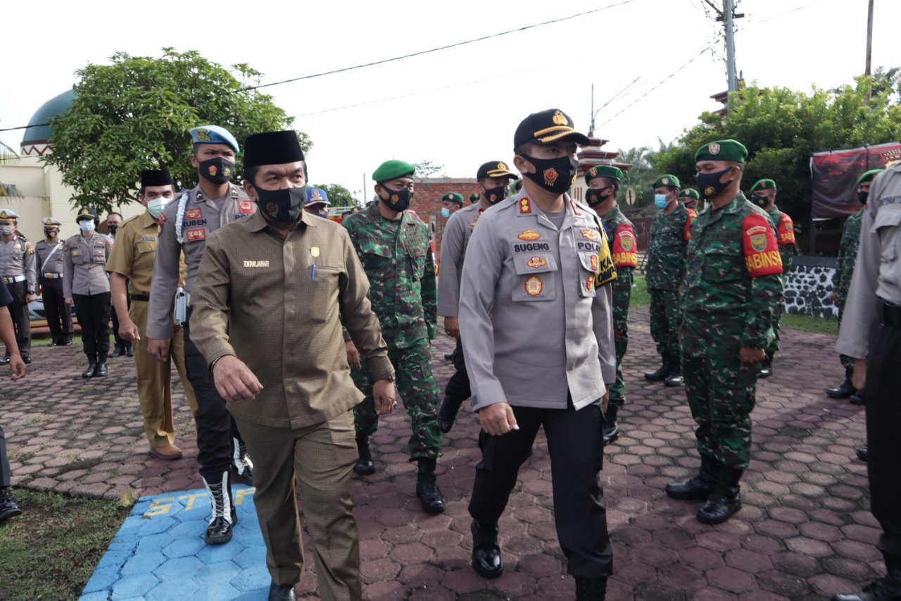 Jelang Natal dan Tahun Baru, Polres dan Pemkab Sarolangun Gelar Apel Pasukan Operasi Lilin 2020