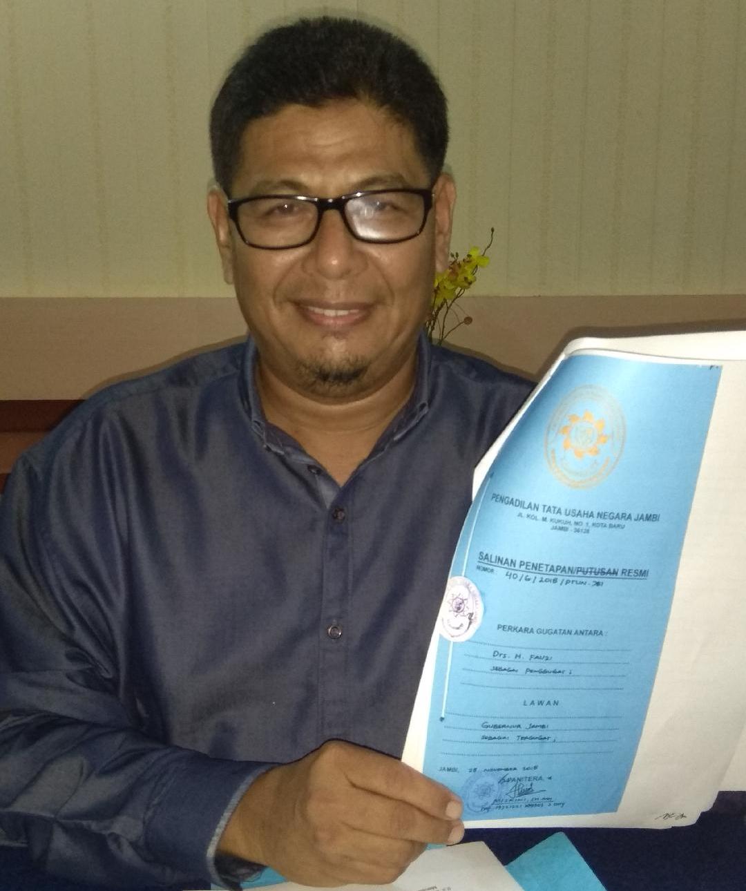 Breaking News, KPU Merangin Coret Fauzi Yusuf dari DCT