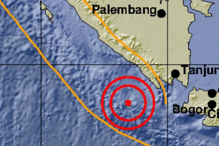 Wilayah Lampung Diguncang Gempa Bermagnitudo 5,5