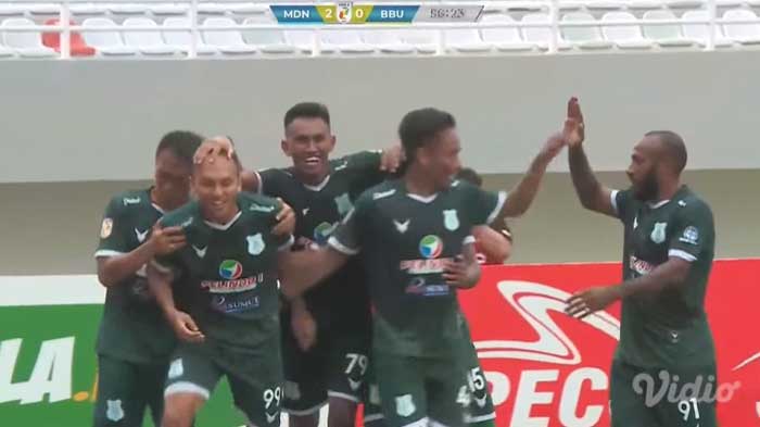 GOL, PSMS Medan Menang, Fiwi Dwipan dan Rachmad Cetak Gol Ke Gawang Babel United