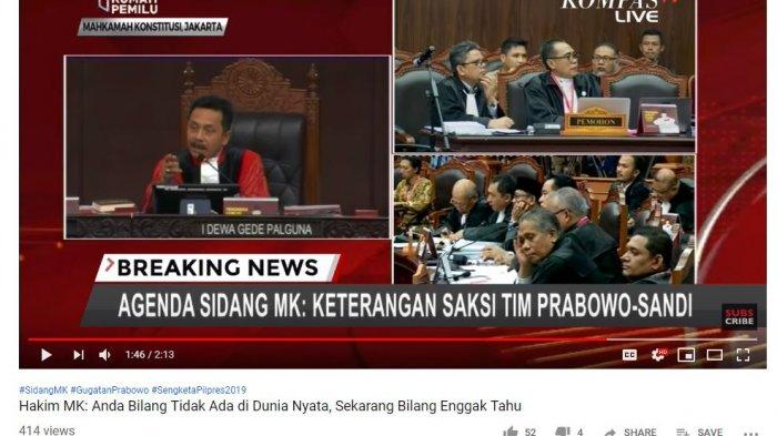 Ketika Hakim MK Tanya Tegas Saksi 02 soal Pernyataan yang Berbelit: Mana yang Harus Dipegang?