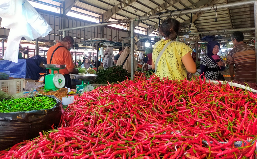 Update Harga Sembako di Jambi, Cabai Merah Capai Rp 50 Ribu Per Kilogram di Pasar Angso Duo
