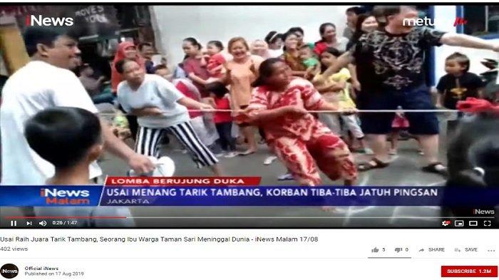 Emak-emak Meninggal Usai Ikuti Lomba Tarik Tambang, Ini Fakta Sebenarnya, Baca di Sini!