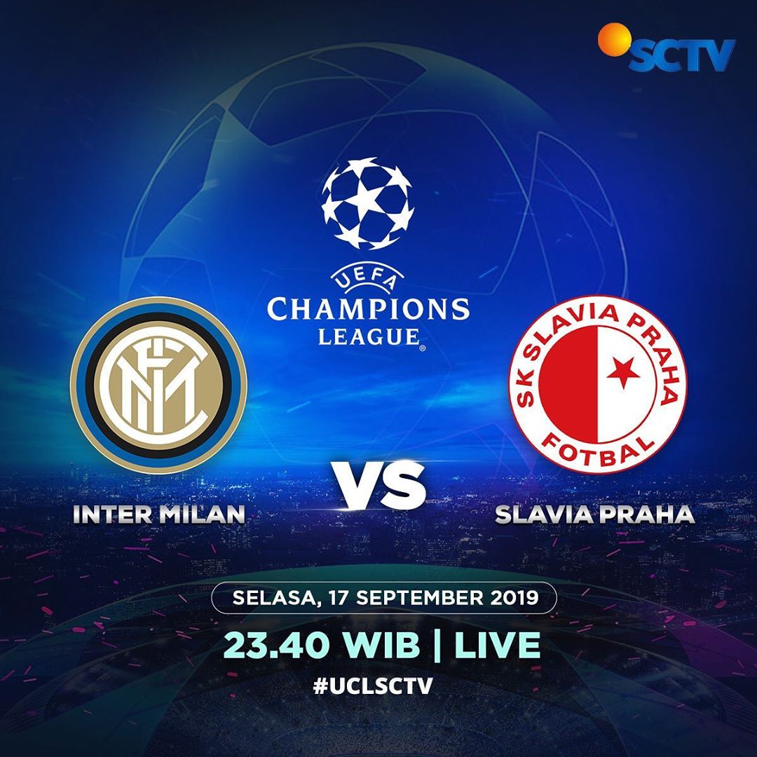SIARAN LANGSUNG SCTV! Live Streaming Inter Milan vs Slavia Praha Liga Champion 2019 via Vidio.com