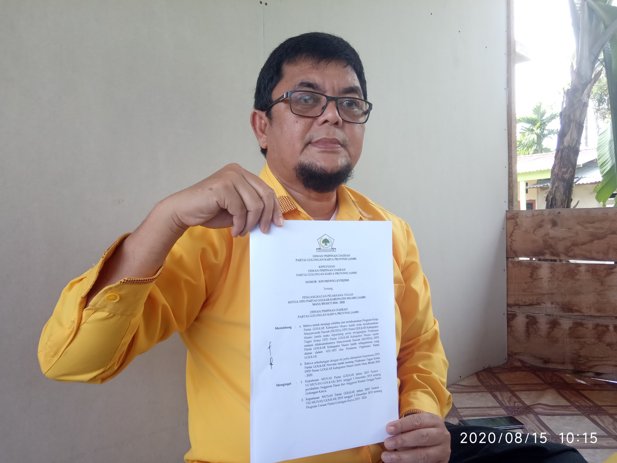 Konflik Golkar Memanas, Ivan Wirata: Saya Ditunjuk Jadi Plt Karena Nawawi Tak Mampu Laksanakan Musda