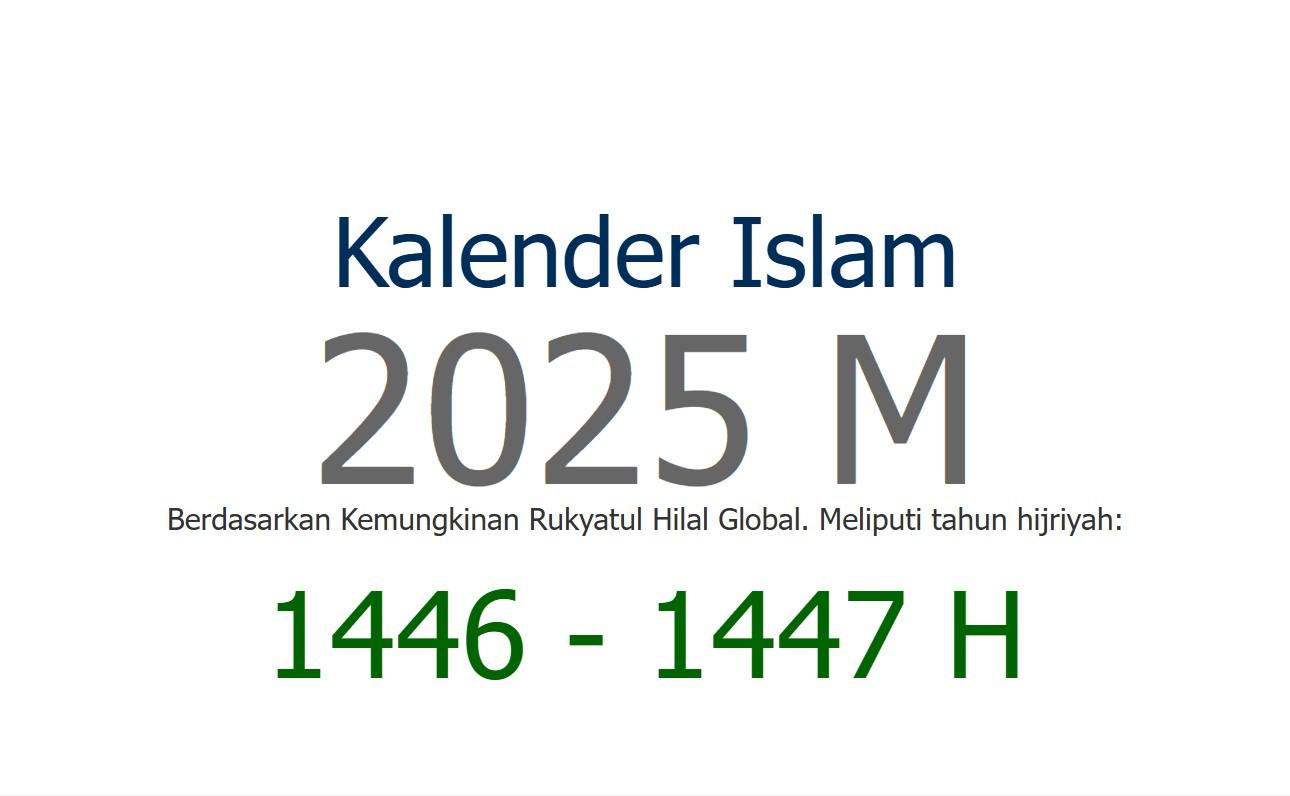 Kalender 2025 dan Kalender Hijriah 1446 H s/d 1447 H Lengkap dengan Hari Peringatan