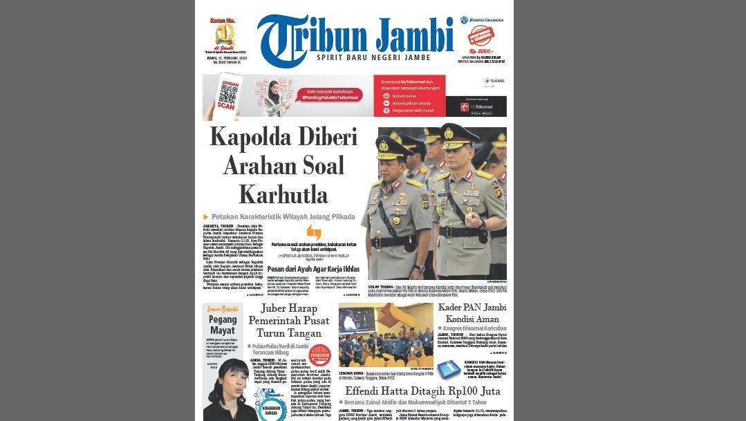 Kapolda Jambi Diberi Arahan Soal Karhutla, Petakan Karakteristik Wilayah Jelang Pilkada