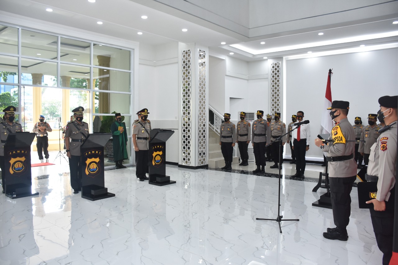 Karo Ops Polda Jambi dan Kapolres Muaro Jambi Dilantik, Ini Pesan Kapolda