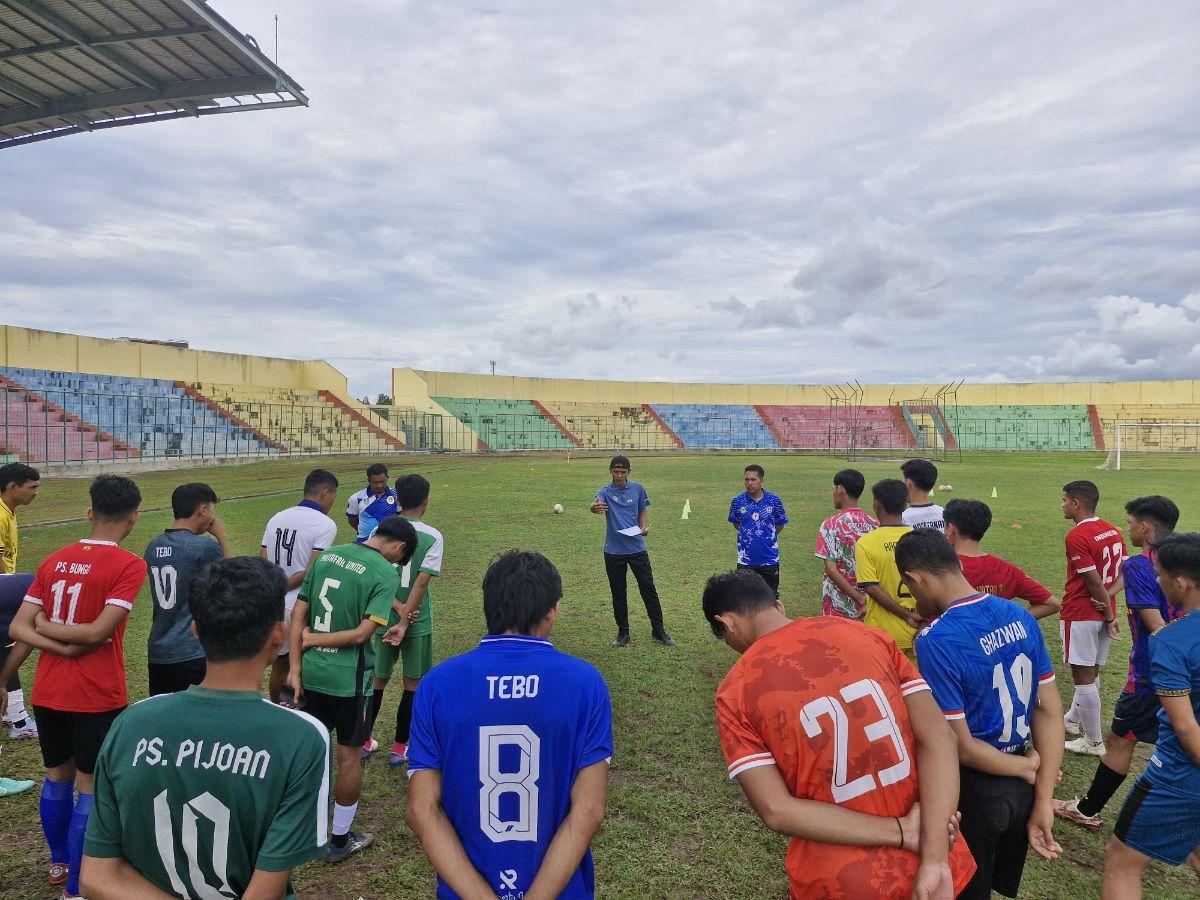 Penuh Persiapan, Tim Kesebelasan Tebo Targetkan Masuk Final Gubernur Cup 2024