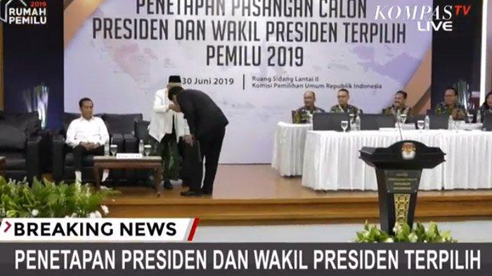 Banjir Pujian, Politisi Gerindra Habiburokhman Ucapkan Selamat Pada Jokowi & Cium Tangan Maruf Amin