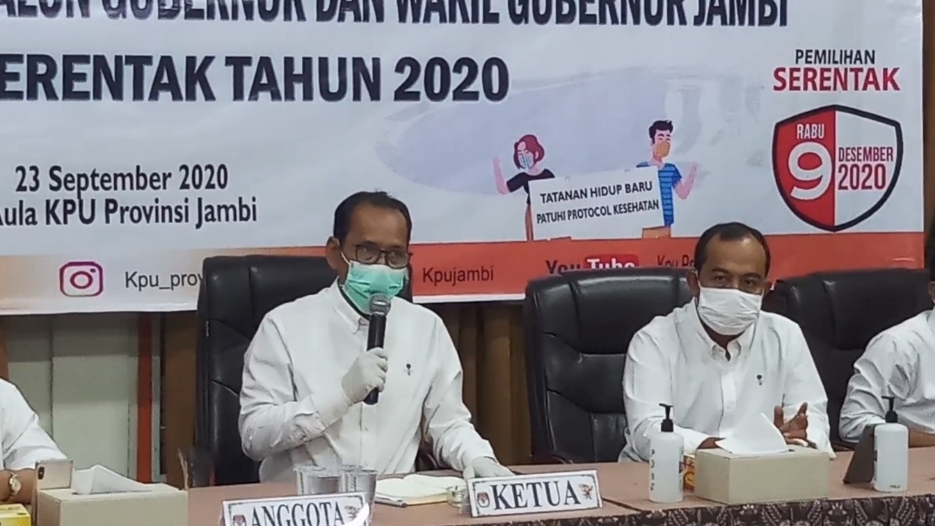 KPU Jambi Agendakan Tiga Kali Debat, Pandemi Covid-19 Masuk Materi Debat Pilgub Jambi 2020