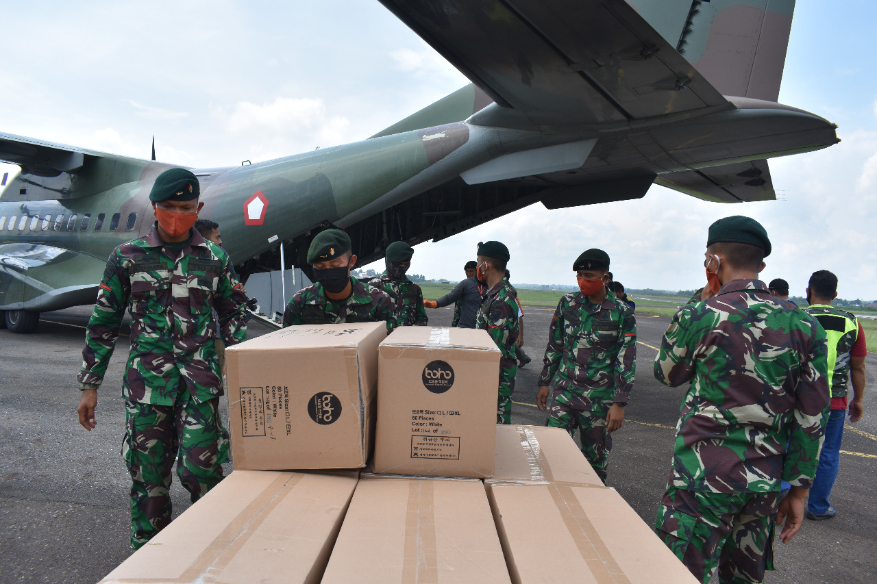 Korem 042/Gapu Kawal Bantuan APD dari Pemerintah Pusat