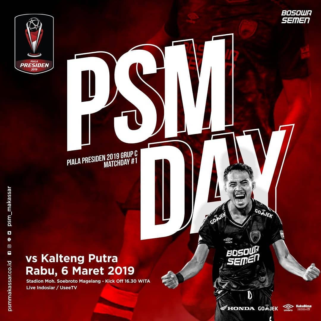 Sedang Bertanding! Nonton Live Streaming Laga Grup C Piala Presiden, PSM Makassar vs Kalteng Putra
