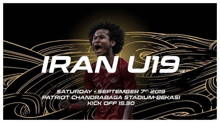 Link Live Streaming Timnas U-19 Indonesia vs Iran, Tonton di HP, Sabtu Kick Off 15.30 WIB