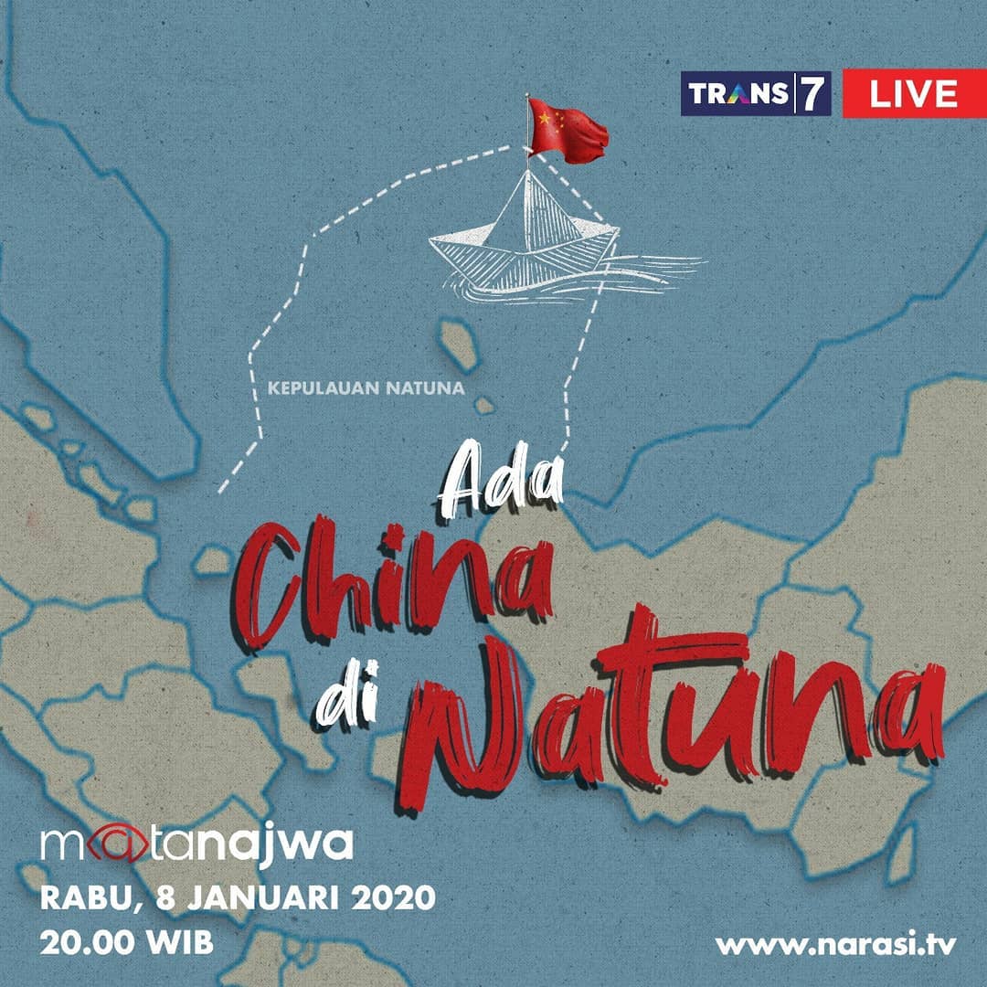 Sesaat Lagi Tayang Live Streaming Trans7 Mata Najwa ' Ada China di Natuna'