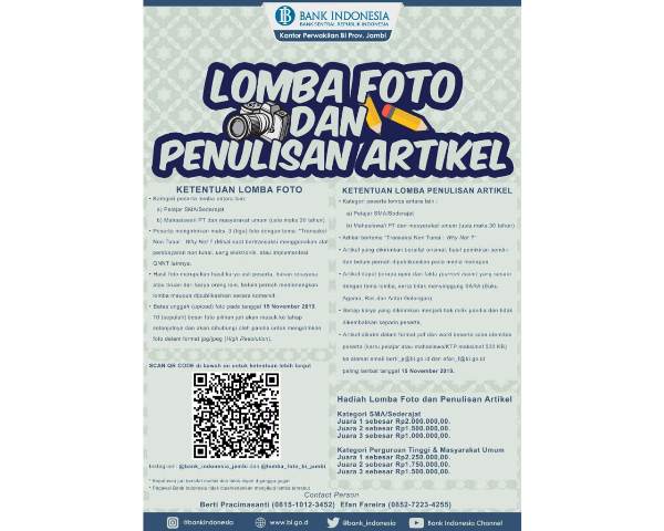 Transaksi Non Tunai: Why Not?