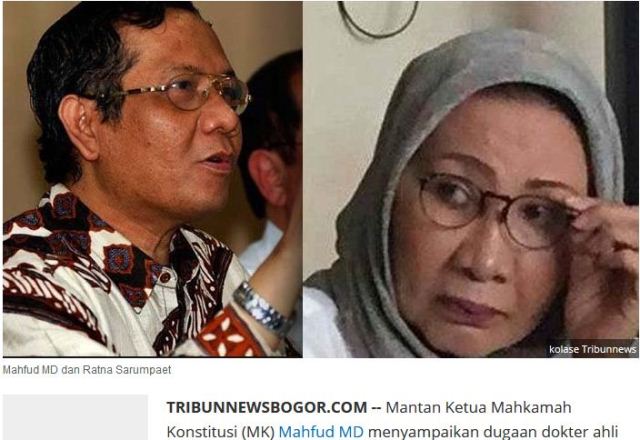 Mahfud MD Sebut Ratna Sarumpaet Tak Bisa Kena Pasal ITE, Tapi Bisa Kena 10 Tahun, Ini Analisanya