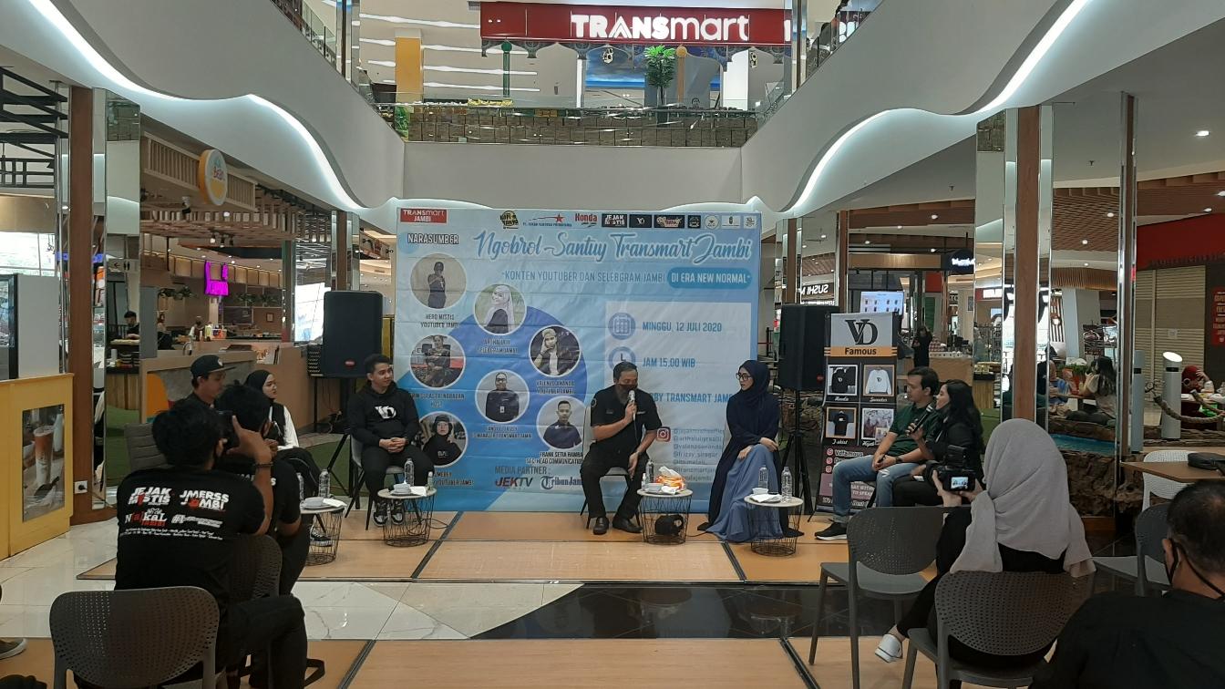 Ngobrol Santuy di Era New Normal, Transmart Jambi Hadirkan Youtuber dan Selebram