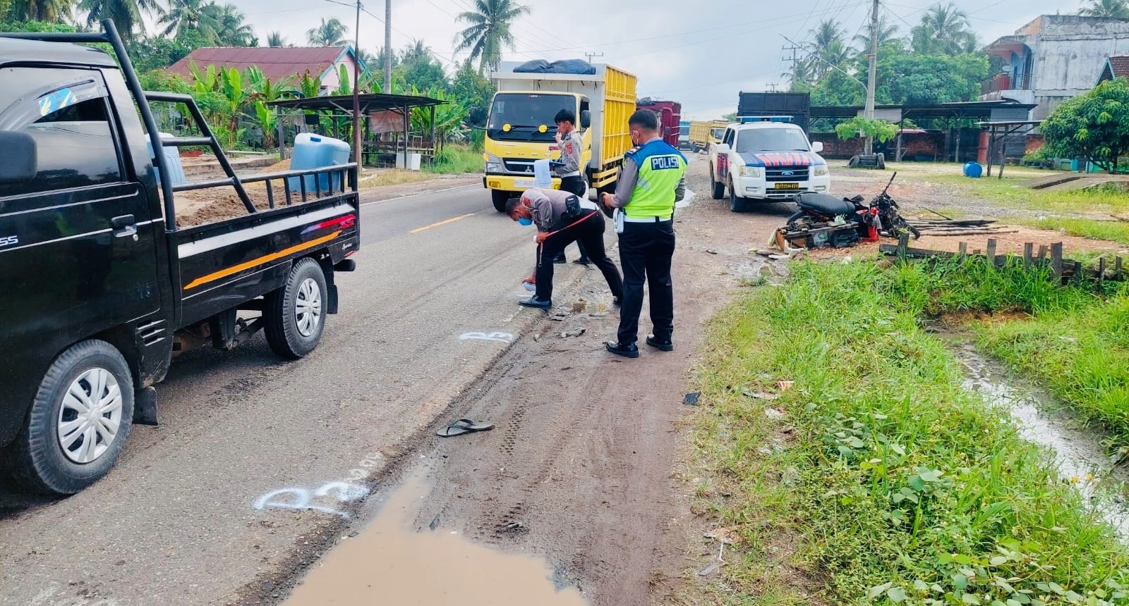 Kecelakaan Maut di Jalan Lintas Muara Bulian-Tembesi, Satu Pengendara Motor Tewas