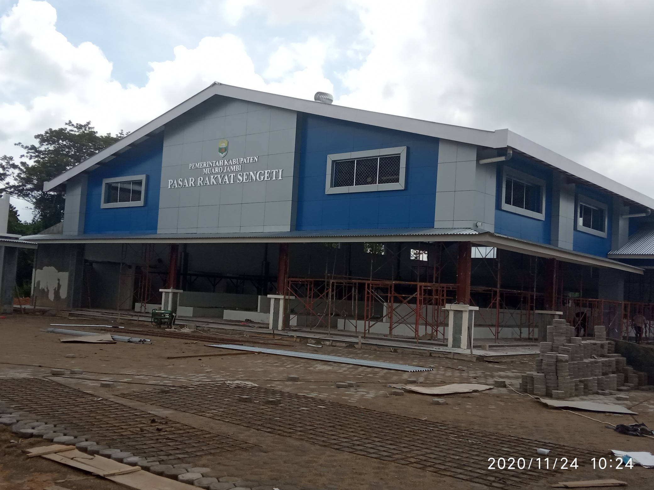 Targetkan 2021 Semua Pedagang Tempati Pasar, Pengerjaan Pasar Sengeti Sudah 90 Persen