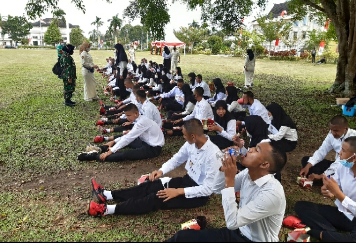Pasukan Pengibar Bendera Provinsi Jambi Mulai Latihan