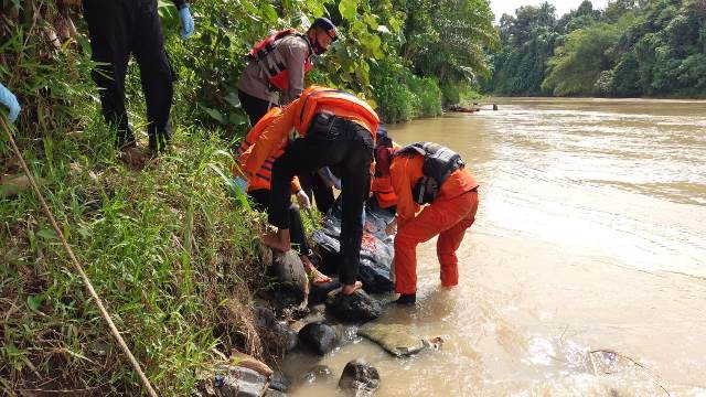 Jenazah Haris Ditemukan 800 Meter dari Jembatan Merangin, Tali Diduga Tersangkut