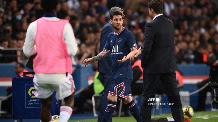Jarang Terjadi Di Barca, Messi Ditarik Keluar di Laga PSG vs Lyon, Pochettino: Tidak Ada Masalah
