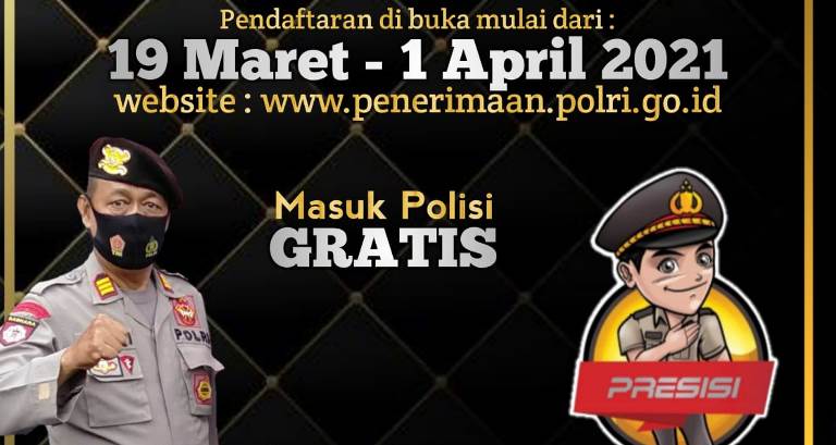 Penerimaan Calon Polri 2021 Resmi Dibuka, Ini Kisaran Kouta yang akan Diterima se-Provinsi Jambi
