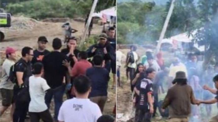 Bareskrim Polri dan Polres Merangin Diadang Massa saat Tindak PETI di Tabir Barat - Tribunjambi.com