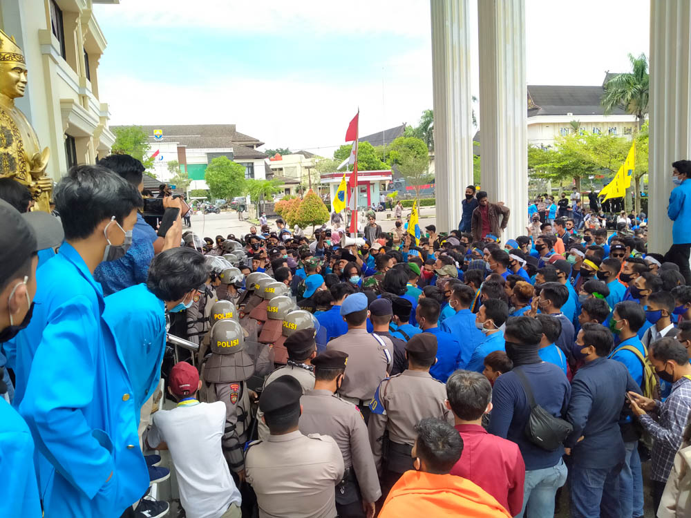 Ketua PKC PMII Jambi Dianiaya Orang Berbaju Pink, Sontak PMII Merangin Kirim Kader ke Aksi Gabungan