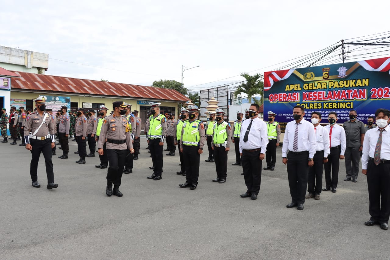 Polres Kerinci Gelar Apel Ops Keselamatan 2022