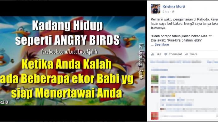 Dijamin Ketawa, Baca Dialog Krishna Murti dengan Tukang Bakso Kalijodo