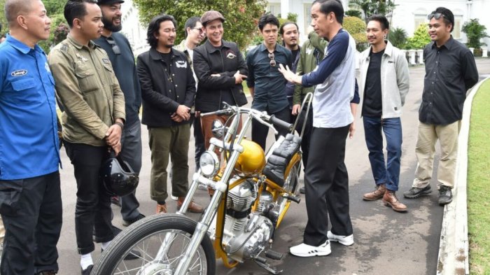 Jokowi Dikejar Paspampres, Gara-gara Ngebut Naik Sepeda Motor Chopperland, Istana Heboh