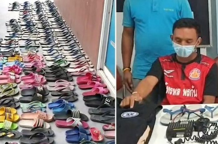Makk., Pria Ini Bercinta dengan 126 Pasang Sandal Jepit Curiannya, Kok Bisa Ya