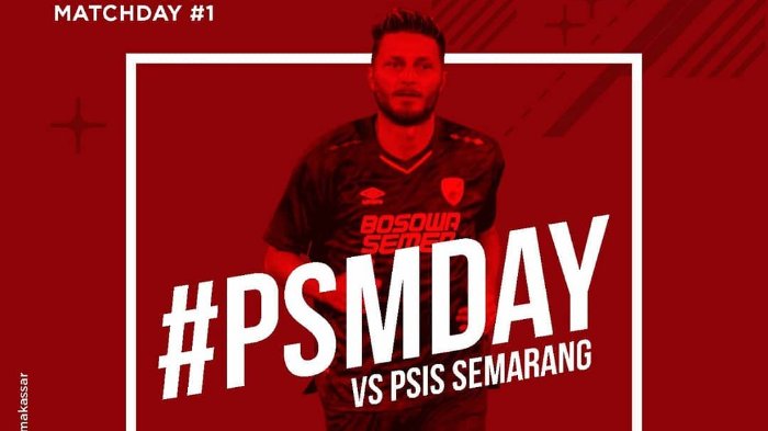 Link Live Streaming Liga 1 Indonesia, PSM Makassar Vs PSIS Semarang