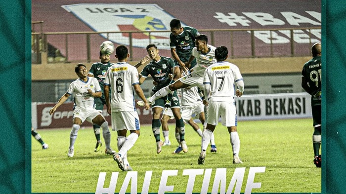 Babak Pertama PSIM Yogyakarta vs PSMS Medan, Kedua Tim Sama Kuat dengan Skor Kacamata