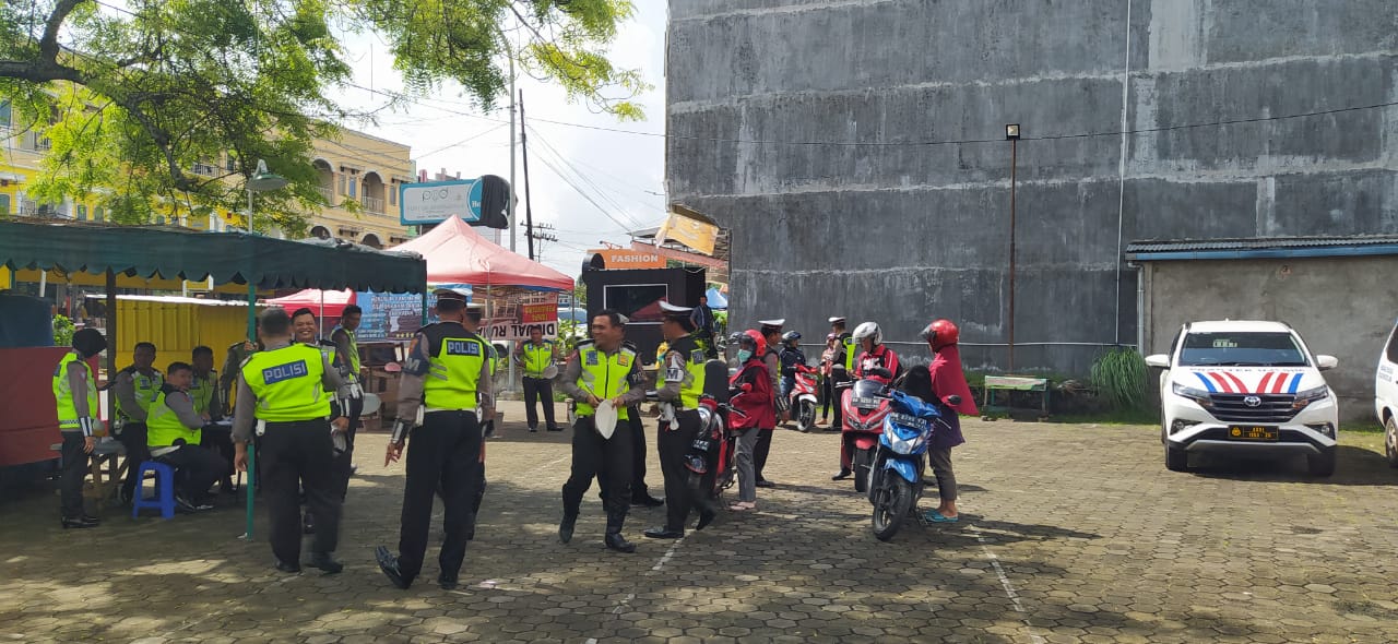 Razia Satlantas Polresta Jambi, Puluhan Pengendara Ditilang di Kawasan Talang Banjar