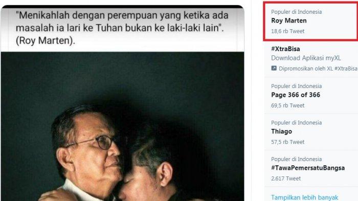 Roy Marten Trending: Menikahlah dengan Perempuan yang Saat Ada Masalah Lari ke Tuhan Bukan Pria Lain