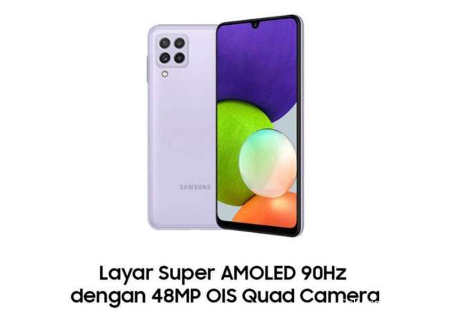 Dengan RAM 6GB dan ROM 128GB, HP Samsung A22 Terbaru Hanya Dibanderol Rp2 Jutaan. Simak Spek Lainnya