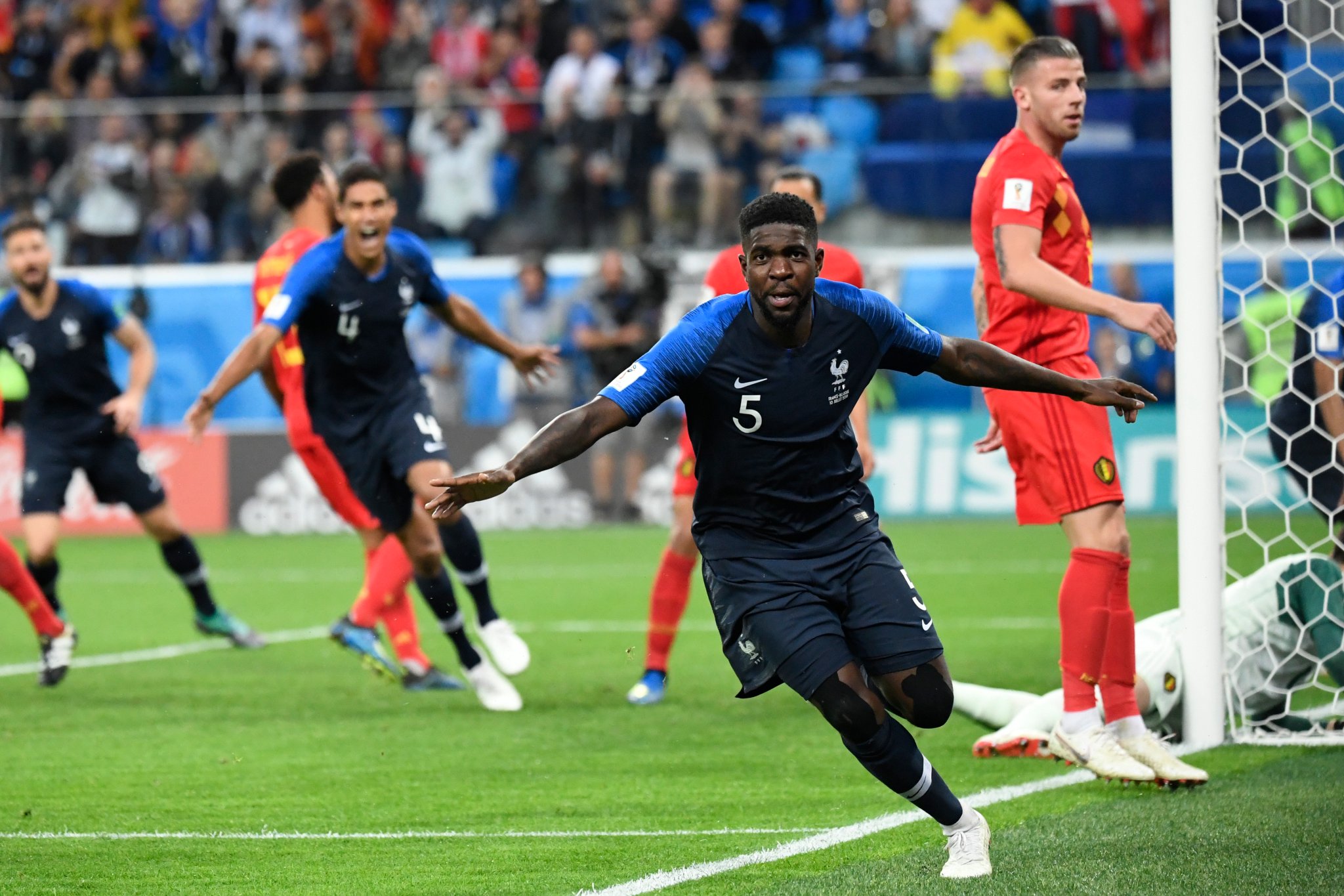 Jadi Man Of the Match Perancis Vs Belgia, Samuel Umtiti Pede untuk Angkat Trofi Piala Dunia 2018