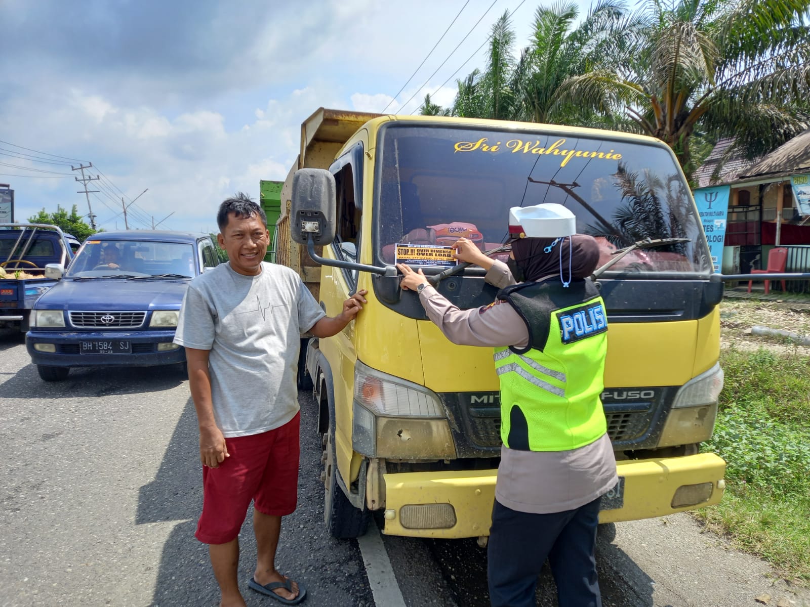 Satlantas Polres Sarolangun akan Tindak Angkutan Overload dan Over Dimensi